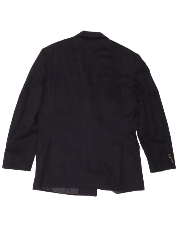 Męska marynarka dwurzędowa BELVEST IT 52 XL Granatowa wełna