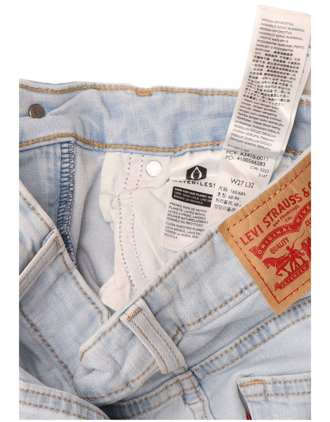 Damskie jeansy LEVI'S 726 Flared W27 L32 Niebieskie bawełniane