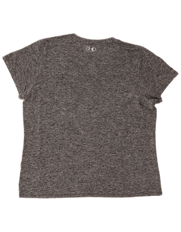 Męska koszulka t-shirt Under Armour Heat Gear 2XL, szara, nakrapiana