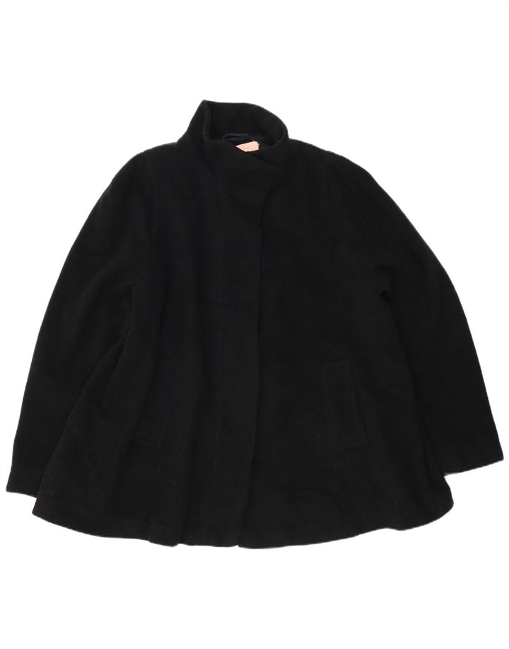 Płaszcz damski John Lewis UK 18 XL, czarna wełna