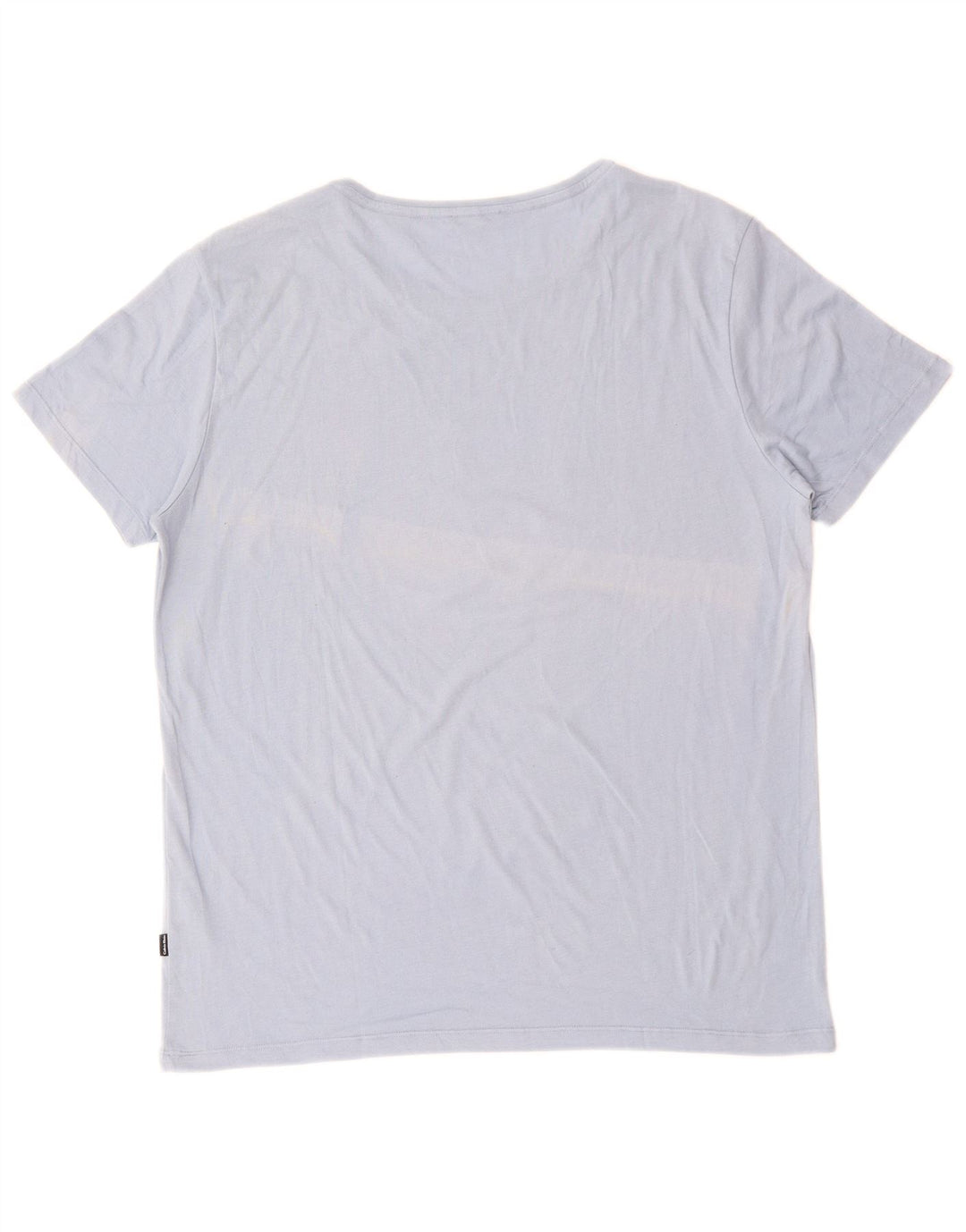 Męski T-shirt CALVIN KLEIN z grafiką, średni niebieski, bawełniany