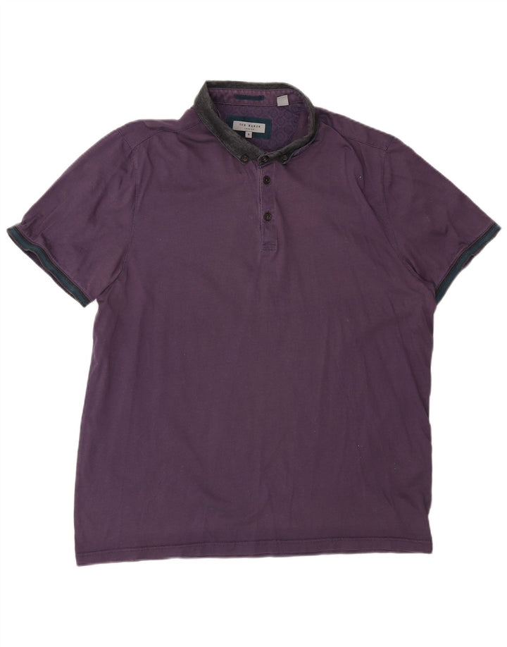 Męska koszulka polo do rugby Ted Baker, rozmiar 5 XL, fioletowa