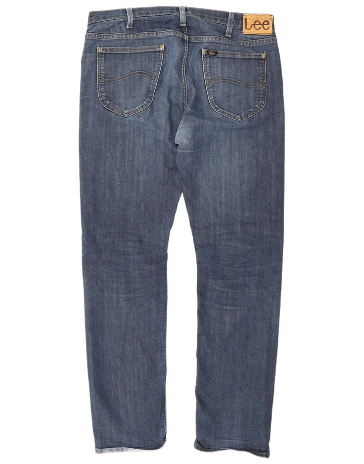 Męskie jeansy Lee Daren Straight W36 L34, niebieskie, bawełniane