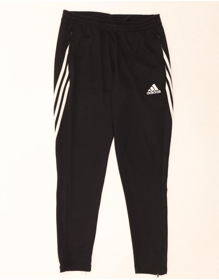 Męskie spodnie dresowe Adidas Climalite, średni czarny poliester