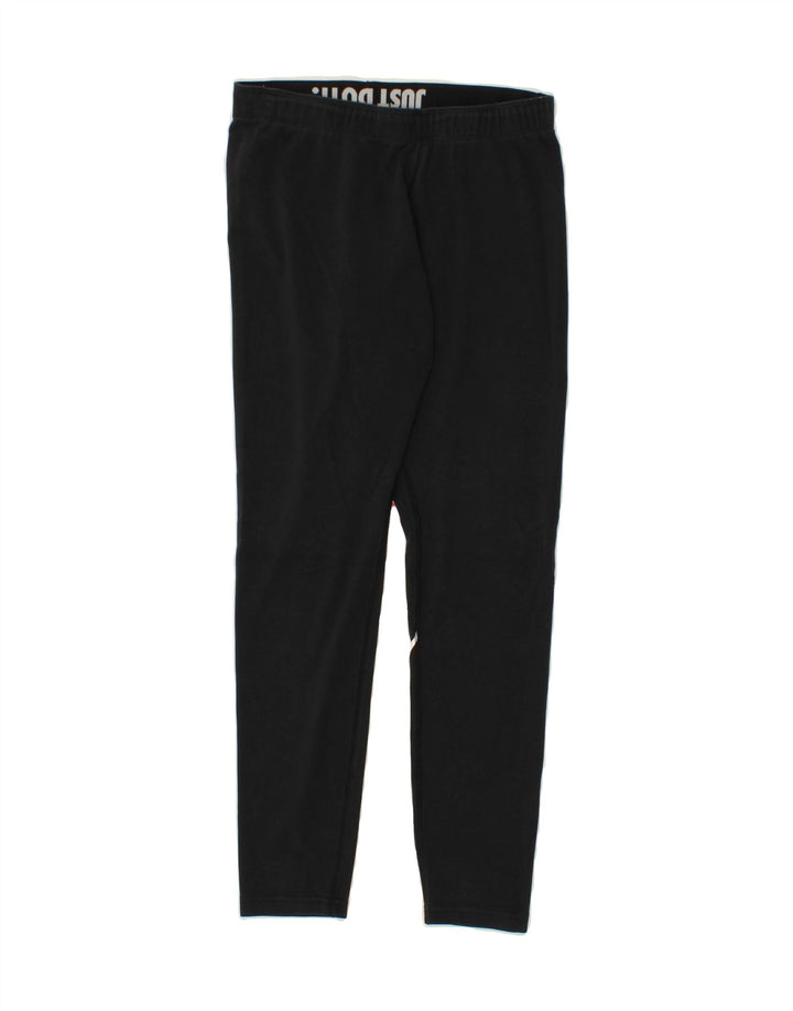 NIKE Womens Graphic Leggings UK 14 Medium Navy Blue Vintage Nike and Second-Hand Nike from Messina Hembry 