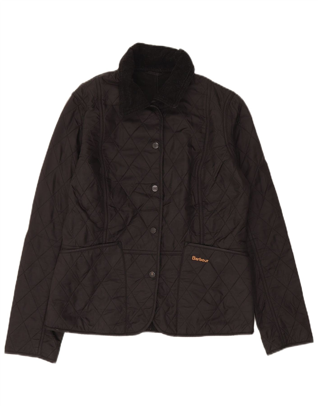 Damska pikowana kurtka Barbour UK 10 Small, czarna, poliamid