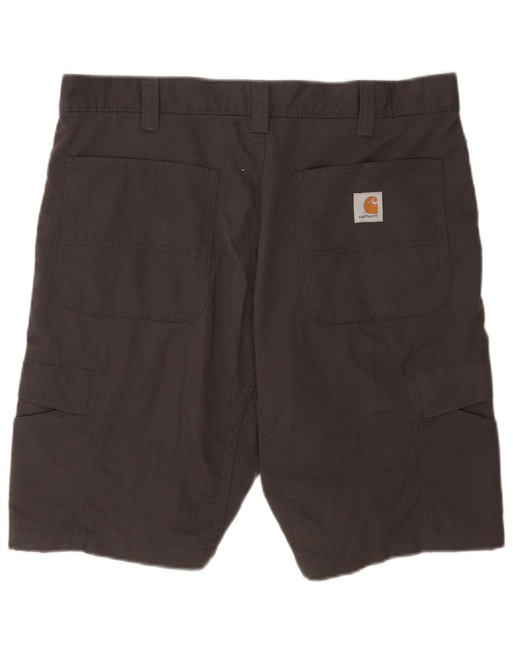Męskie spodenki Carhartt o swobodnym kroju W36, duże, szare, bawełniane