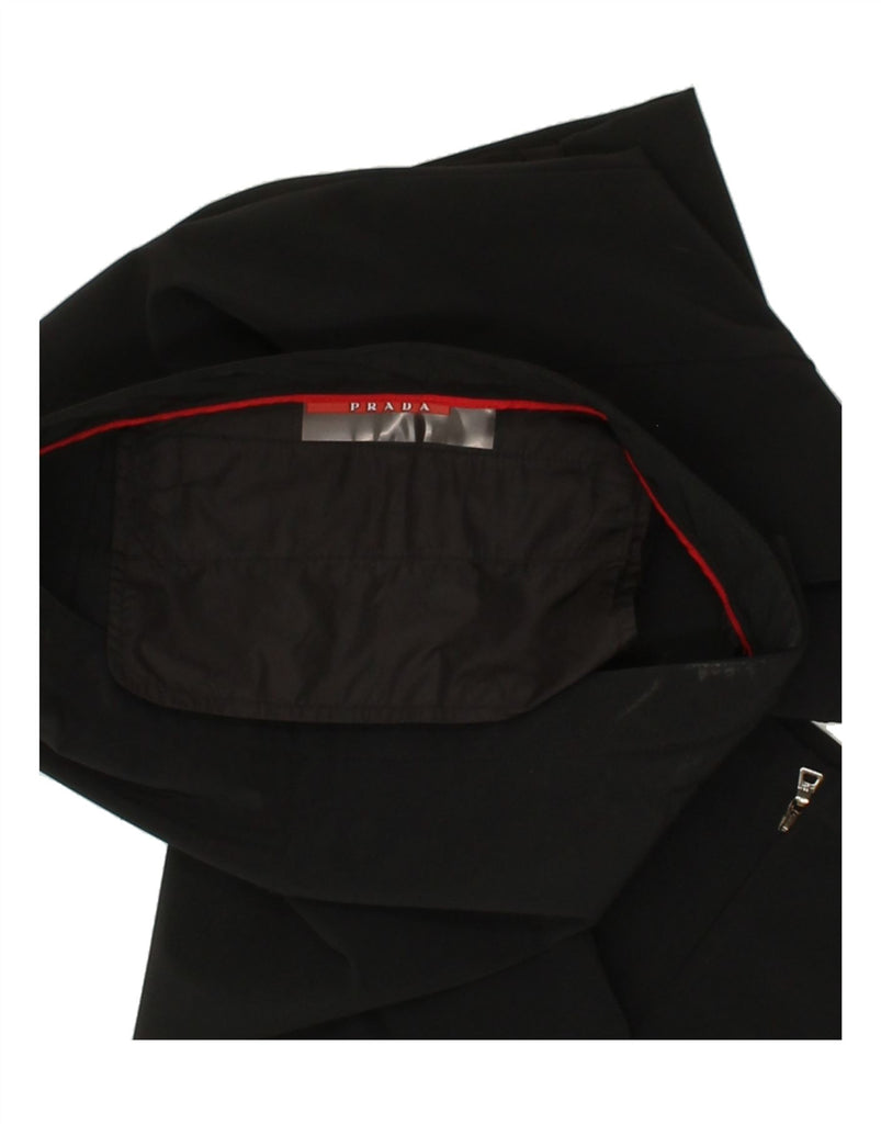PRADA Womens Straight Casual Trousers IT 42 Medium W30 L30 Black Sports Vintage Prada and Second-Hand Prada from Messina Hembry 