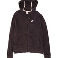 NIKE Mens Zip Hoodie Sweater Medium Black Cotton Vintage Nike and Second-Hand Nike from Messina Hembry 