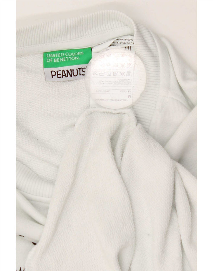 Męska bluza Benetton Peanuts Graphic, w kolorze średniej bieli