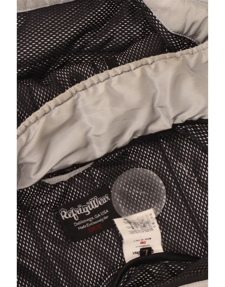 REFRIGIWEAR Damska kurtka bomberka z kapturem Cruz UK 14, duża, srebrna, poliester