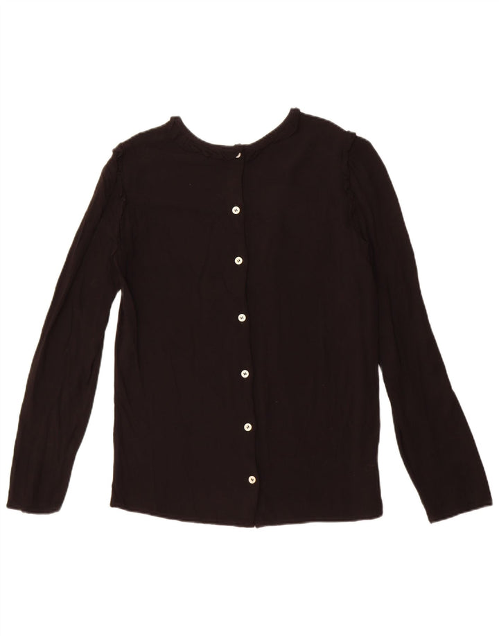 Damska bluzka koszulowa Benetton UK 12, średnia czarna