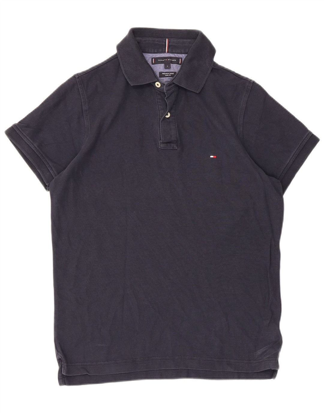 Męska koszulka polo slim fit TOMMY HILFIGER, mała, granatowa