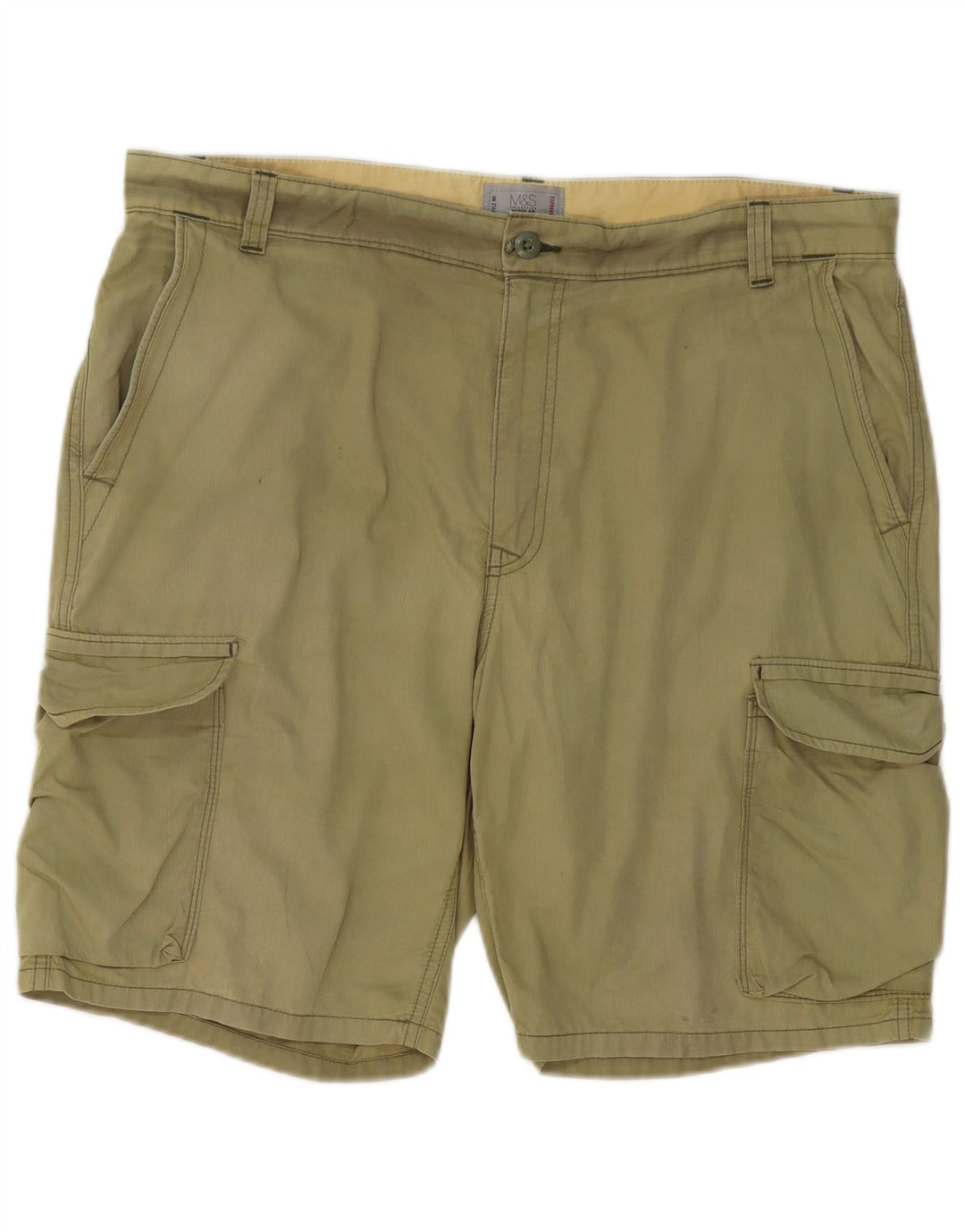 Męskie szorty cargo Marks & Spencer W38 XL, bawełna khaki