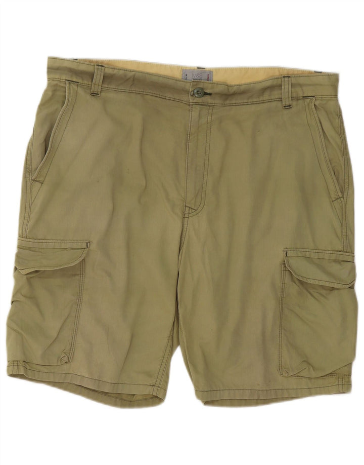 Męskie szorty cargo Marks & Spencer W38 XL, bawełna khaki