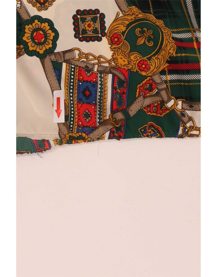 Bluzka damska w stylu vintage, pulowerowa, UK 16, duża, wielobarwna w kwiaty
