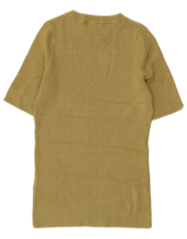Marks & Spencer Damski sweter z okrągłym dekoltem, UK 6 XS, khaki