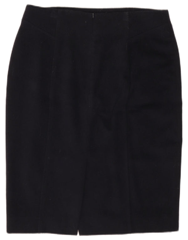 Damska spódnica ołówkowa Hobbs UK 14 Large W32 Granatowa wełna