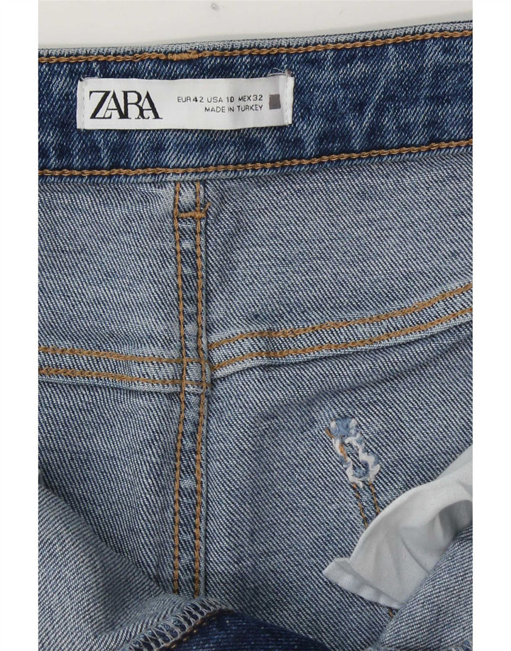 Dżinsy damskie Zara Cropped EU 42 Large W32 L25 Niebieskie