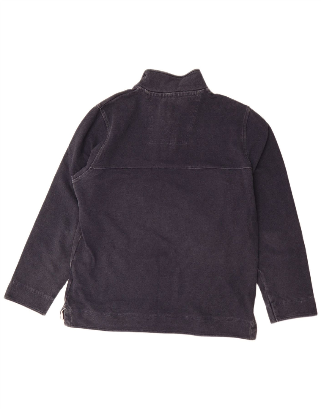 Crew Clothing Męska bluza z zamkiem błyskawicznym, sweter, średni granatowy, bawełniany