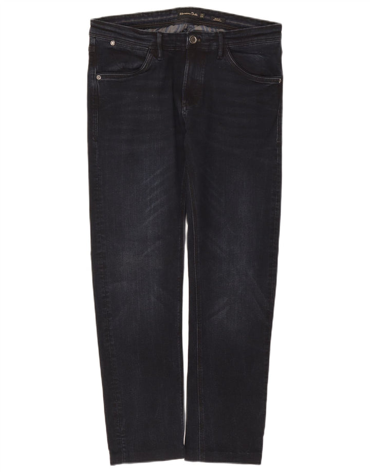 Jeansy męskie Massimo Dutti EU 40 Medium W31 L28 Granatowa bawełna