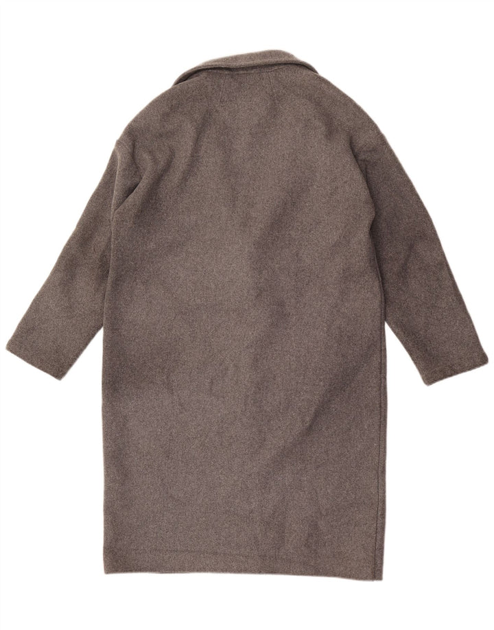 Topshop damski płaszcz oversize UK 10 mały, szary, nakrapiany akryl