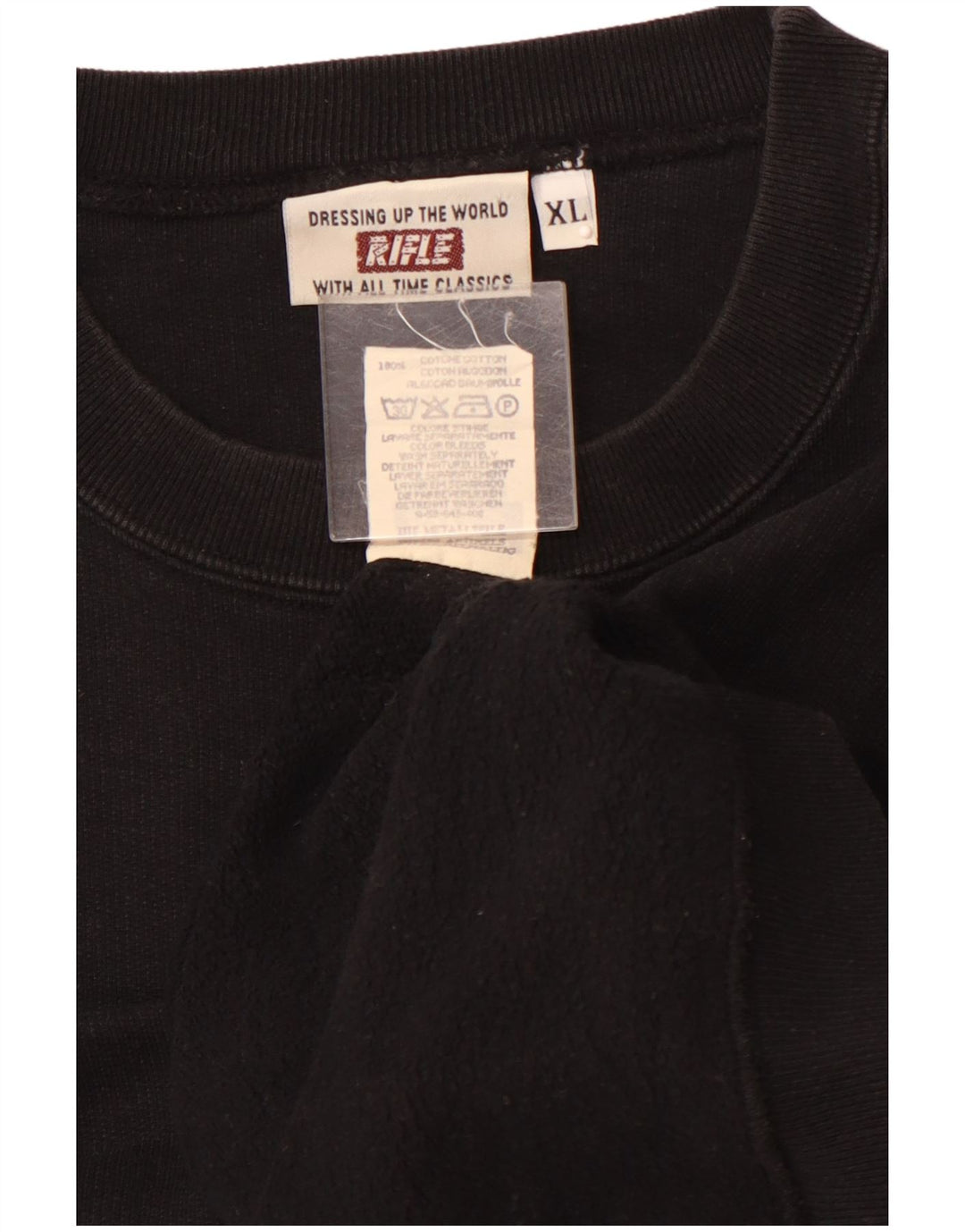 Bluza męska RIFLE XL, czarna, bawełniana