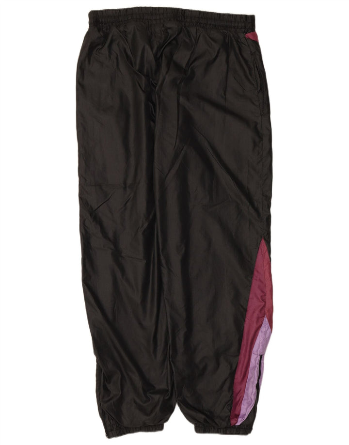 Męskie spodnie dresowe VINTAGE Joggery, duże czarne bloki kolorów