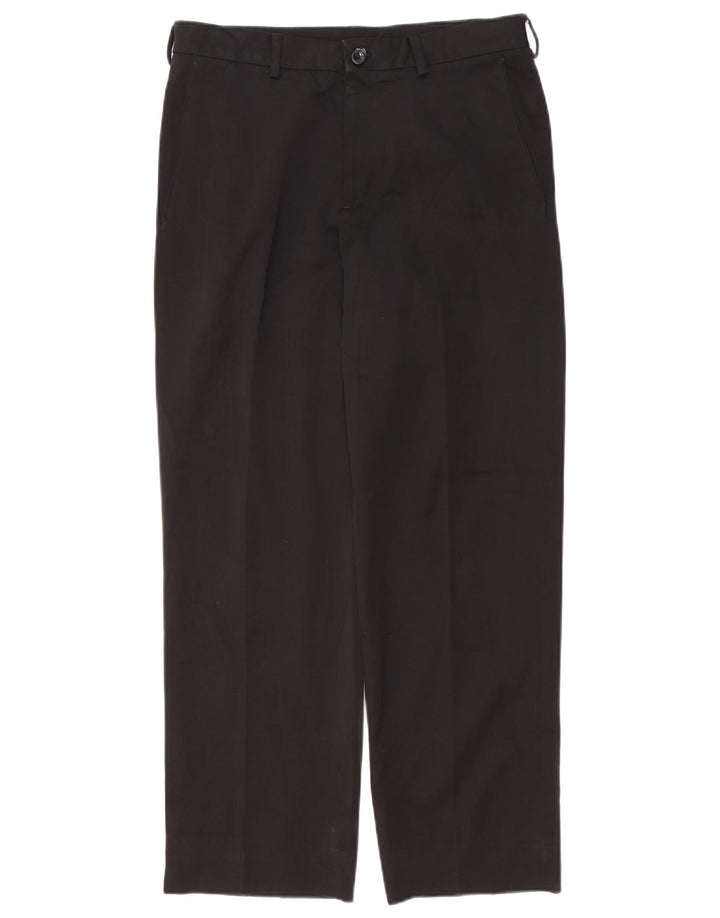 Męskie proste spodnie chino IZOD W32 L29 czarne
