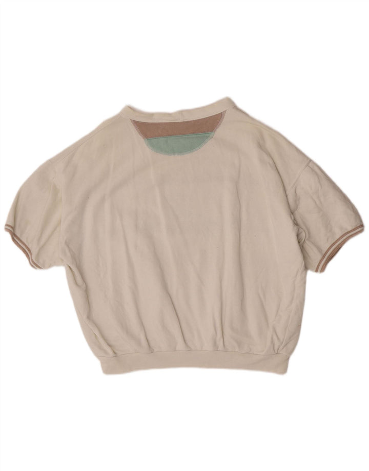 Damska bluza oversize z grafiką Iceberg UK 18 XL w białe paski