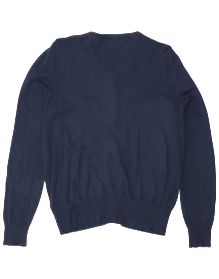 Sweter damski Marks & Spencer UK 14, duży, granatowy, wiskoza