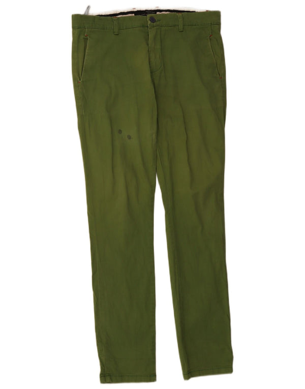 Męskie spodnie chino Zara Slim Fit EU 40 Medium W34 L34 Zielone
