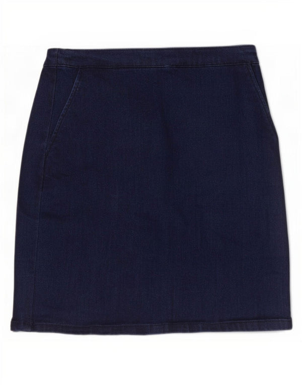 Spódnica dżinsowa damska Warehouse UK 10 Small W28 Granatowa bawełna