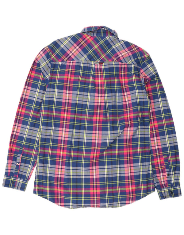 Koszula męska Tommy Hilfiger o regularnym kroju, średnia, granatowa, bawełniana w kratkę