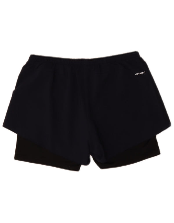 Damskie spodenki sportowe Adidas Aeroready UK 12/14 Średni granatowy, blok kolorów
