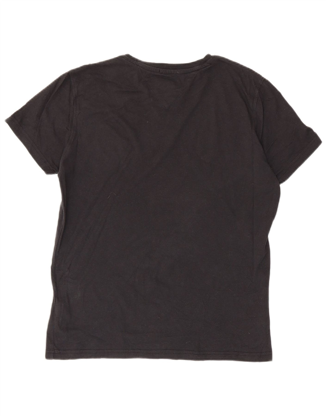 T-shirt męski Tommy Hilfiger Top, średni czarny, bawełniany