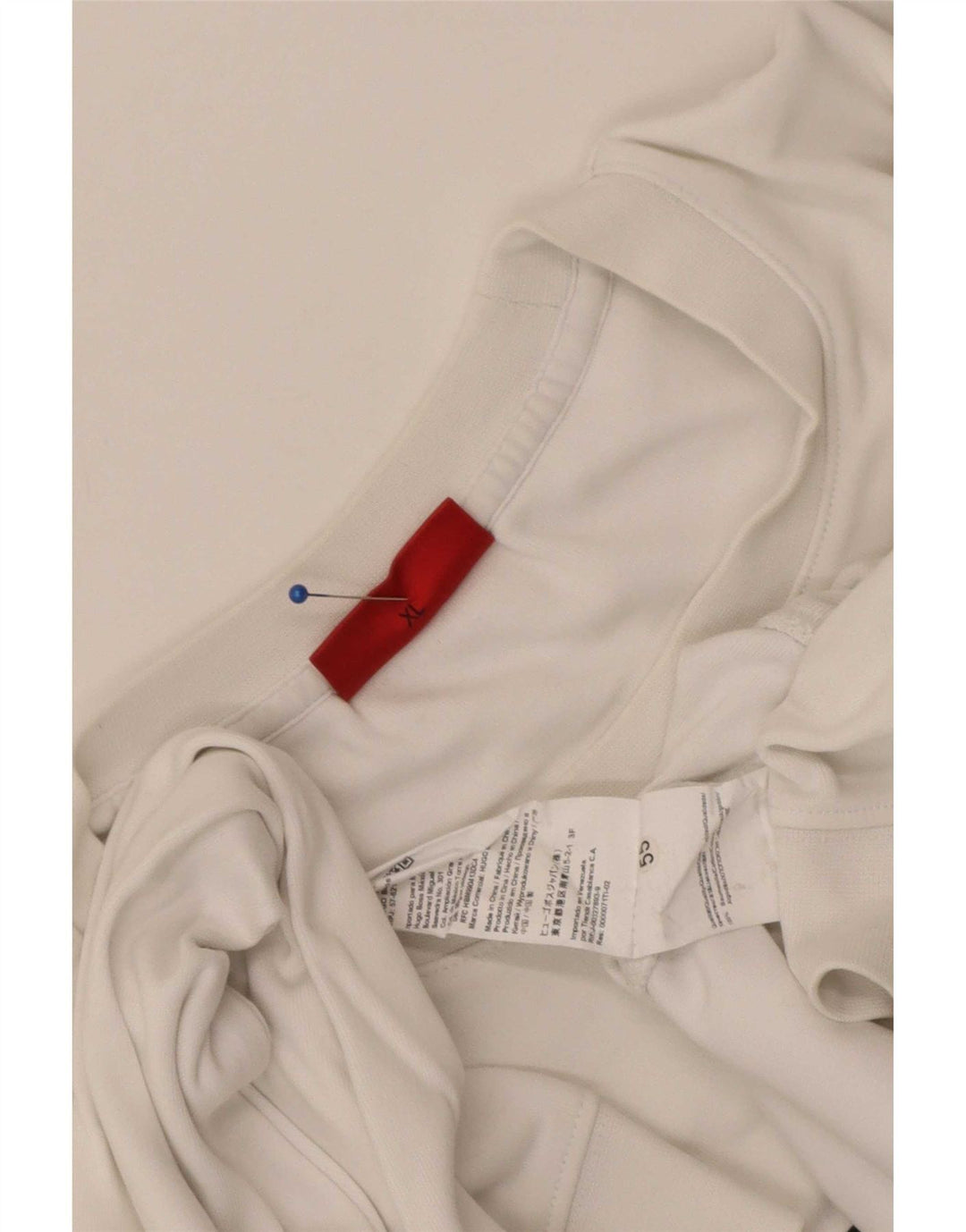 Męska bluza z grafiką Hugo Boss XL, biała, bawełniana