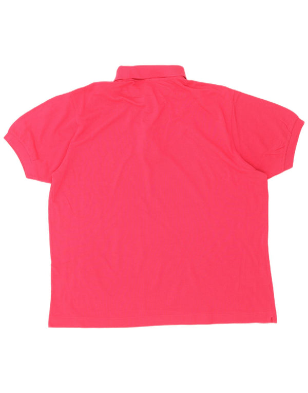 Męska koszulka polo Lacoste, rozmiar 7, 2XL, różowa, bawełniana