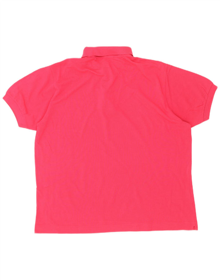 Męska koszulka polo Lacoste, rozmiar 7, 2XL, różowa, bawełniana