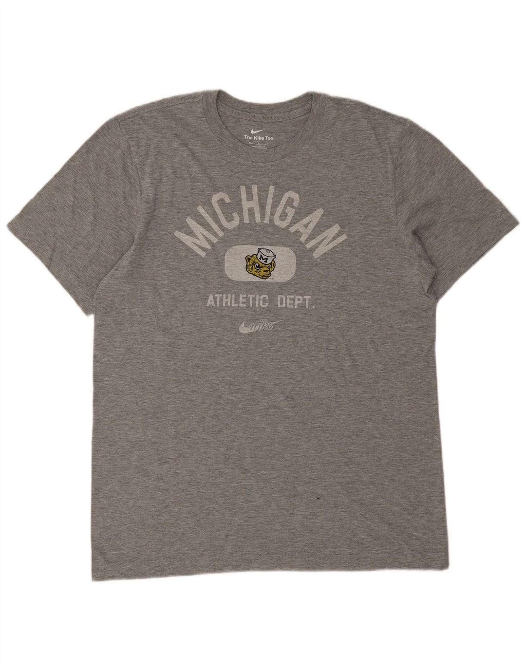 Męska koszulka z grafiką Nike Michigan Wolverines, średnia, szara, nakrapiana