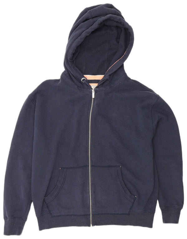 Męski sweter z kapturem i zamkiem FAT FACE, średni granatowy, bawełniany