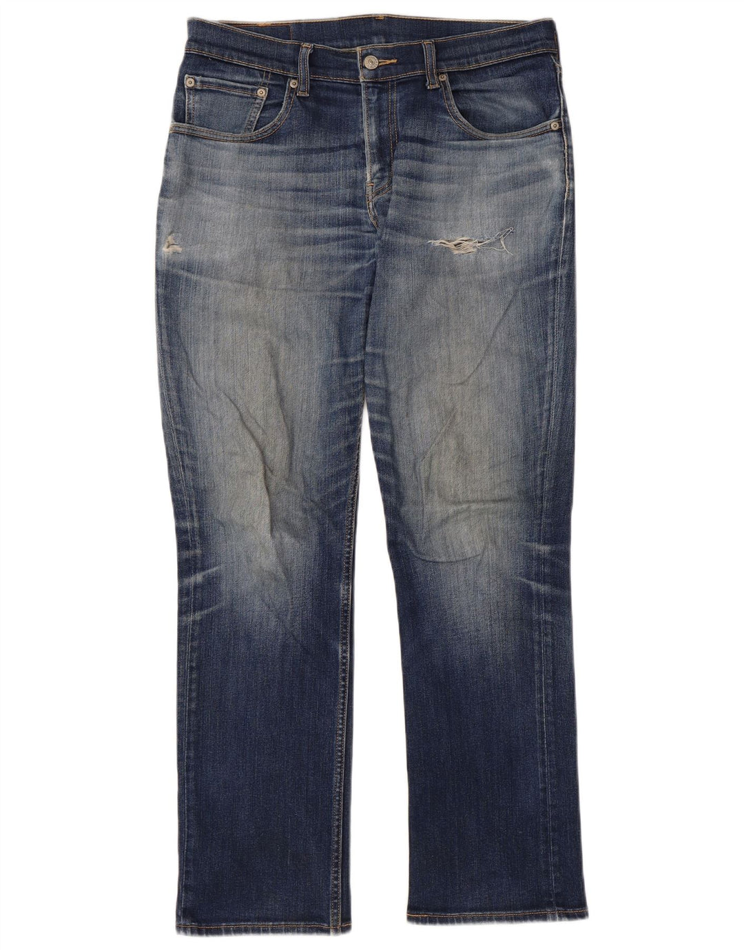 LEVI'S Mens 511 Slim Jeans W32 L30 Blue Cotton