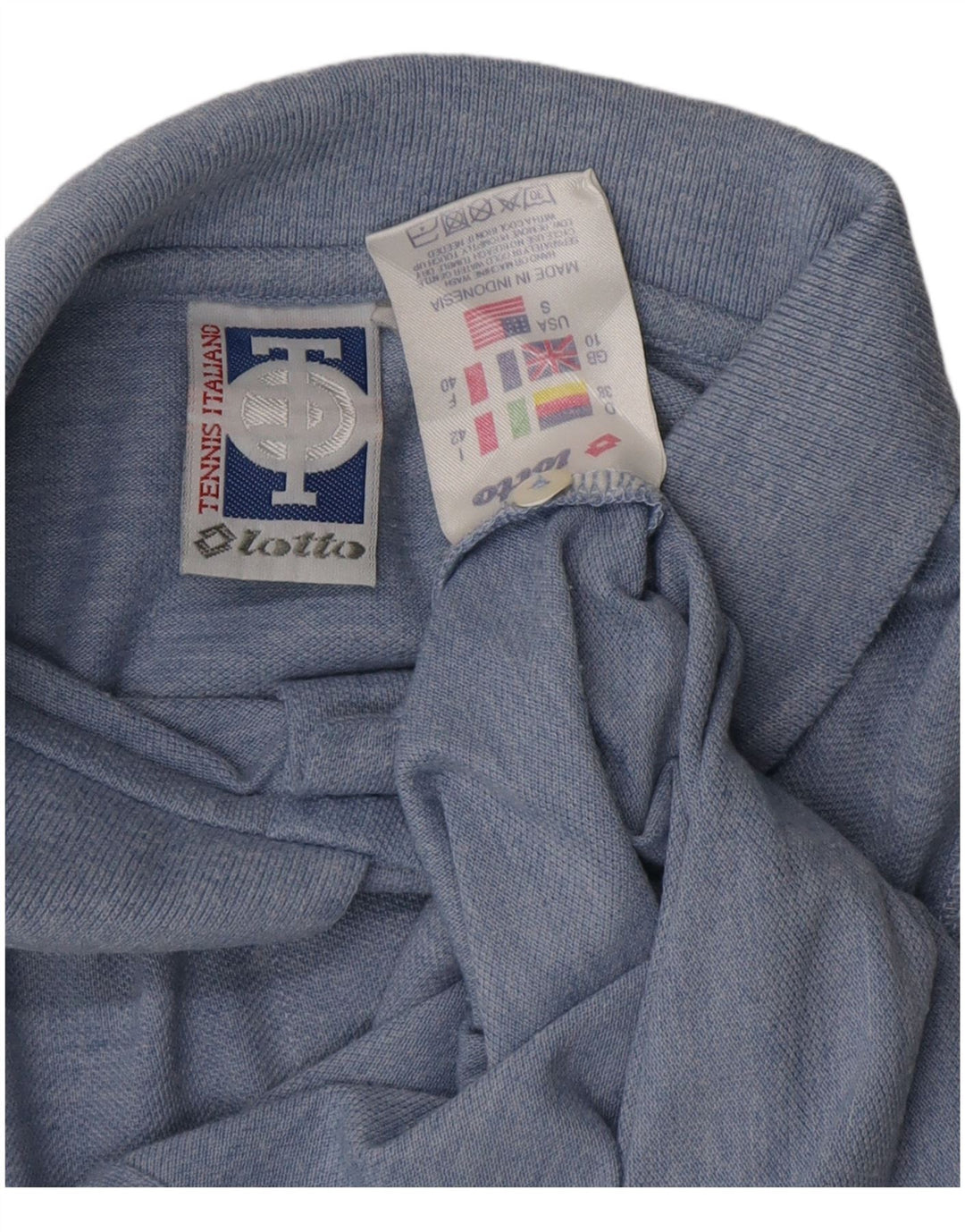 Damska bluzka LOTTO bez rękawów, krótka, niebieska, UK 10