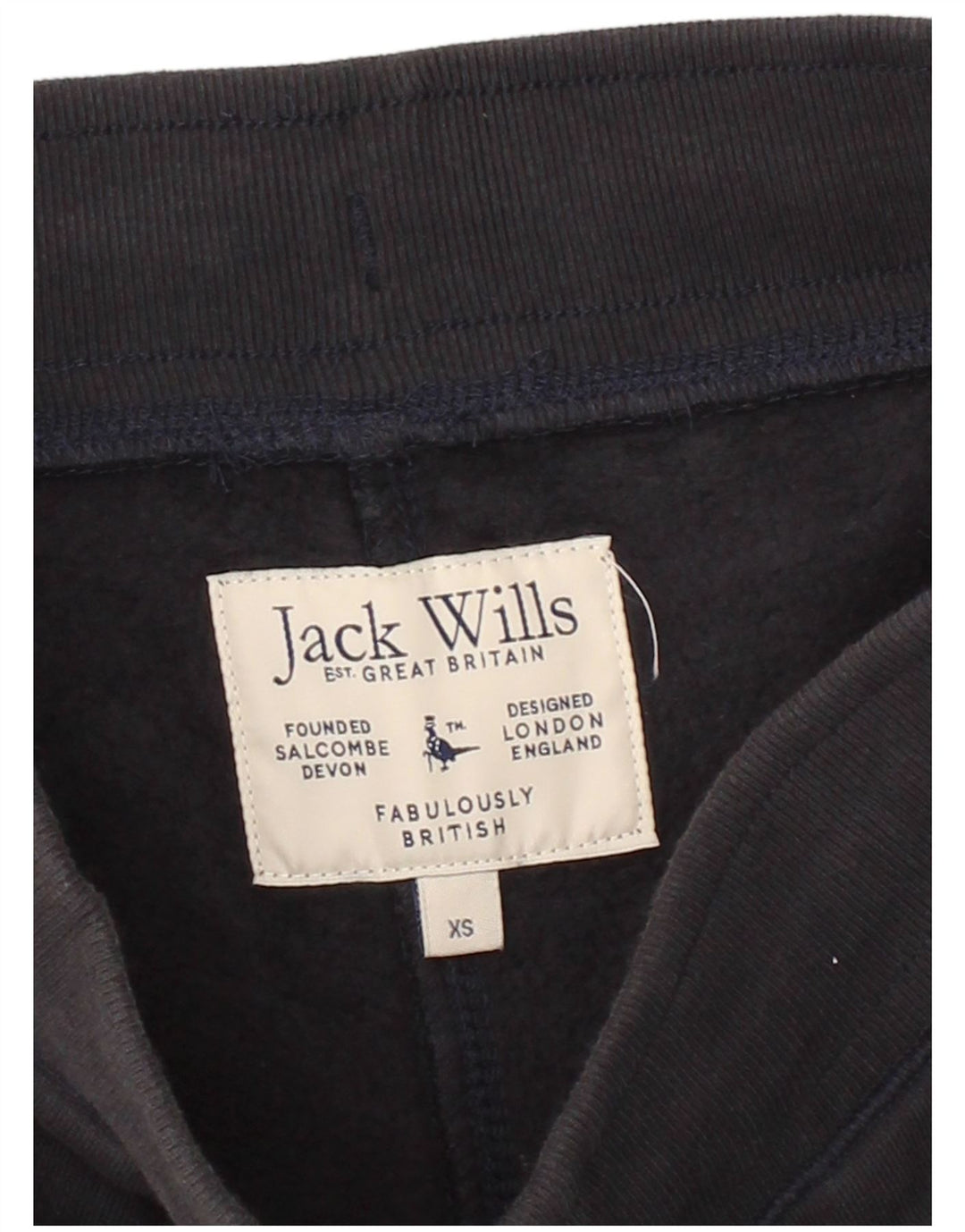 JACK WILLS Mens Sport Shorts XS  Black Cotton