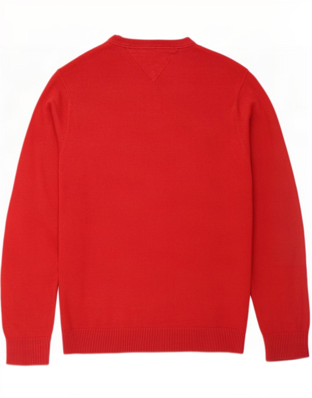 Męski sweter z okrągłym dekoltem Tommy Hilfiger, mały, czerwony, bawełniany
