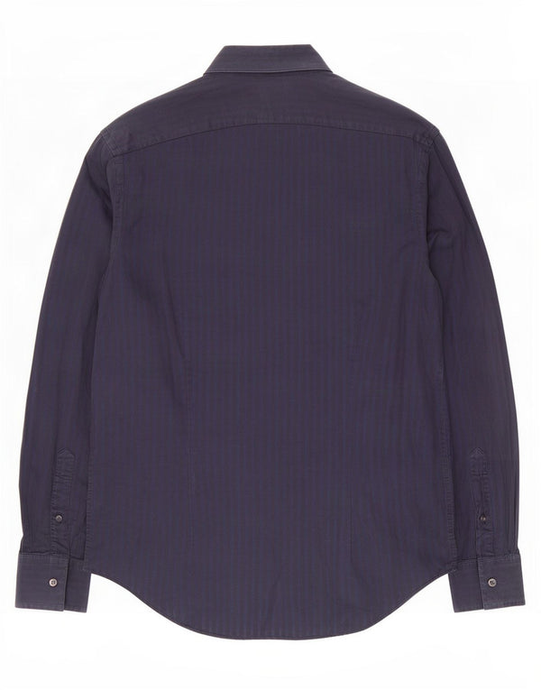 Męska koszula Calvin Klein Slim Fit, rozmiar 39 15 1/2, średni granatowy prążek