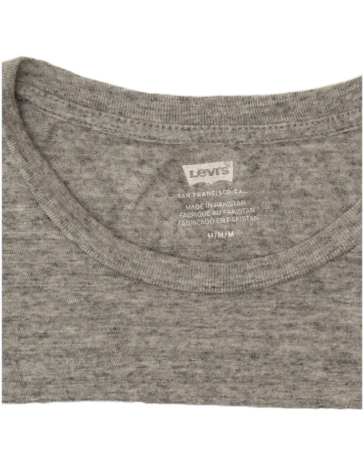 Damska koszulka z grafiką Levi's Top UK 14 Medium Grey Flecked Logo