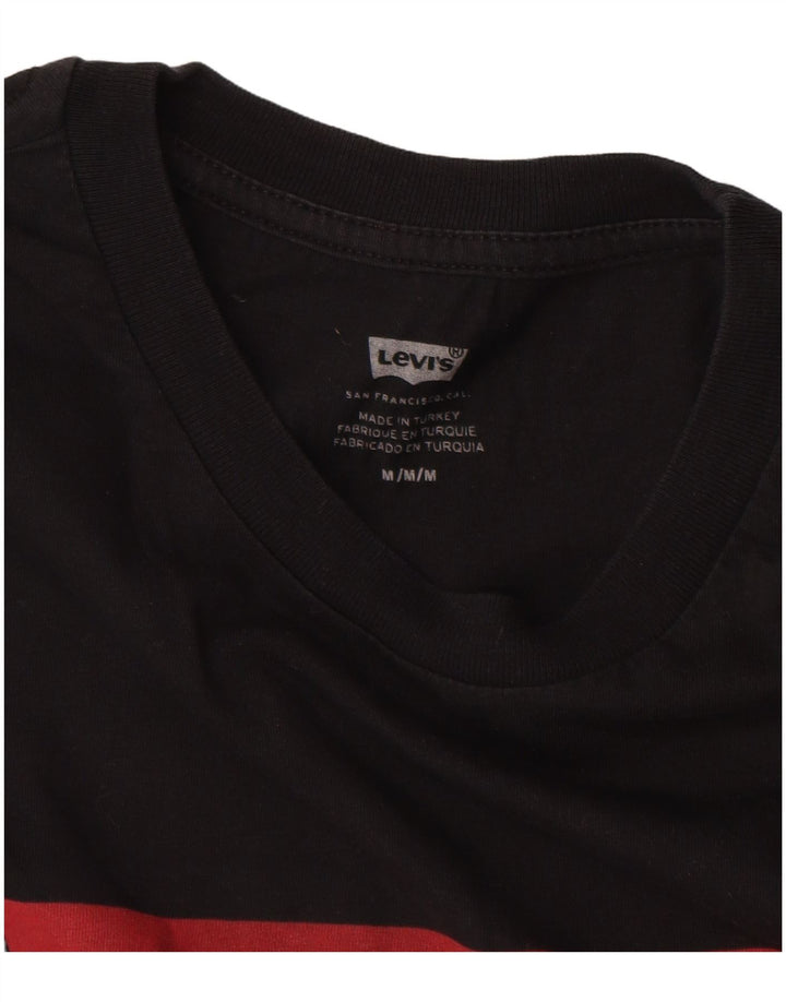 Męski T-shirt z grafiką LEVI'S, średni czarny