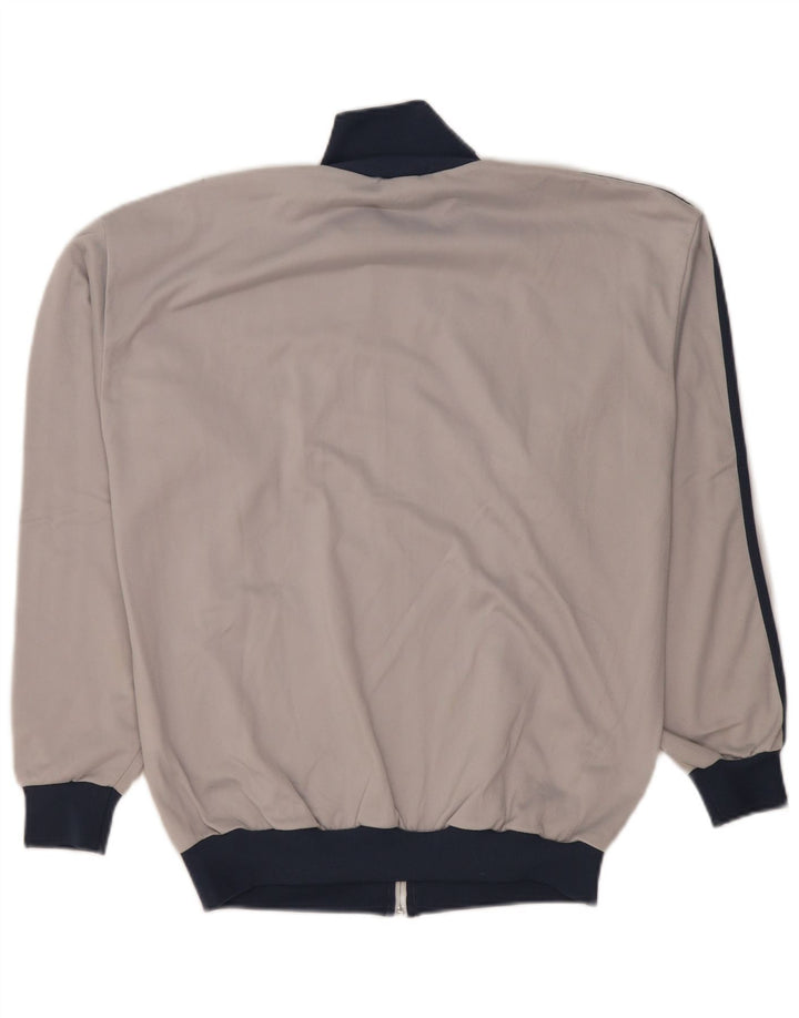 Adidas Męska bluza dresowa UK 38/40 Średni szary poliester