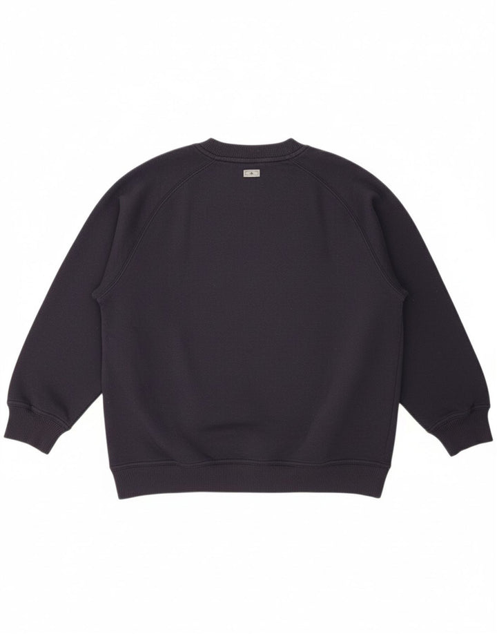ADIDAS Boys Graphic Sweatshirt Jumper 13-14 Years Navy Blue